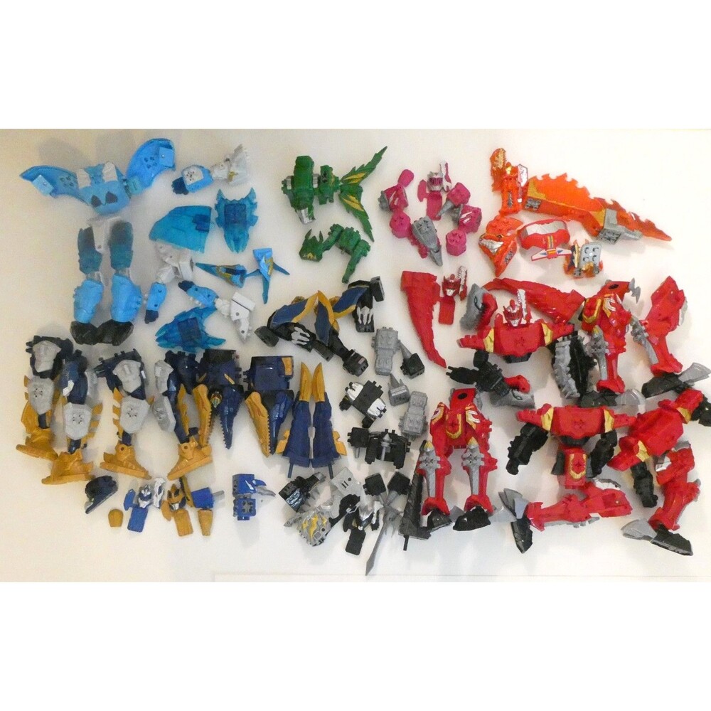 Power Rangers Dino Fury Bandai Action Figure Lot Megazord Ryusoulger Morpher